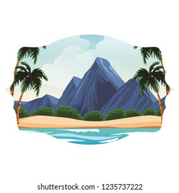 Beach and island scenery