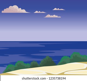 Beach and island scenery