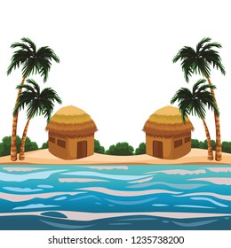 Beach and island scenery