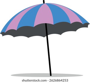 beach item colored umbrella for relaxation