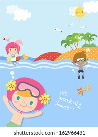 Beach Kids illustration