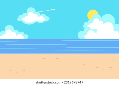 Strandlandschaft, Vektorgrafik