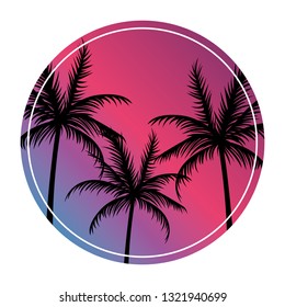 beach landscape retro