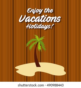 beach landscape vacations icon vector illustration design