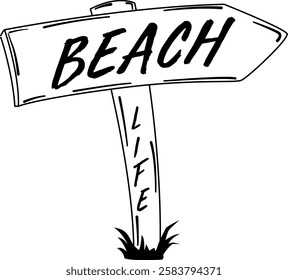 Beach Life Digital EPS Vector File