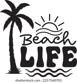 beach life Summer Sunglasses svg