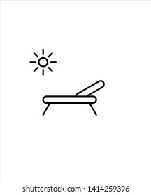beach line icon,vector best line icon.