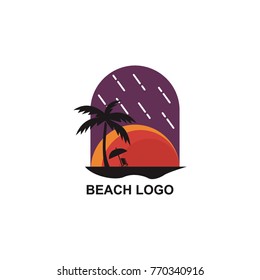 Beach logo design