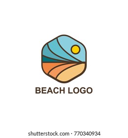 Beach logo design