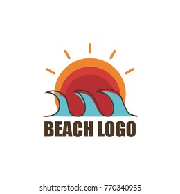 Beach logo design