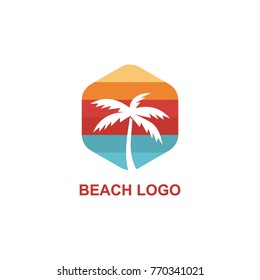Beach logo design