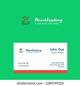 Beach  logo Design with business card template. Elegant corporate identity. - Vector
