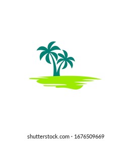beach logo design illustration vector