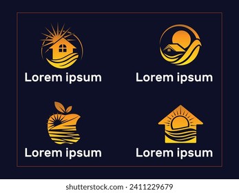 Design des Strandlogos, Sommerlogo, Vektorgrafik-Symbole und Grafikdesign-Vorlage für das Ocean-Logo