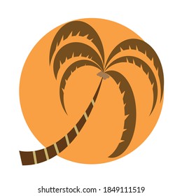 Beach logo design vector stock