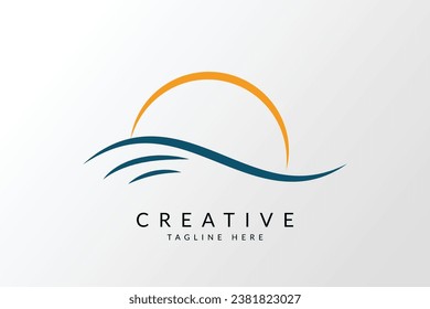 beach logo, holiday travel logo