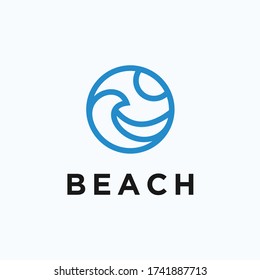 beach logo / beach icon