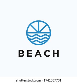 beach logo / beach icon