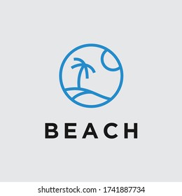 beach logo / beach icon