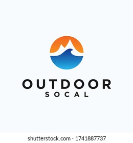 logotipo de playa / icono de playa