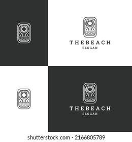 Icono de la playa modelo de diseño vector