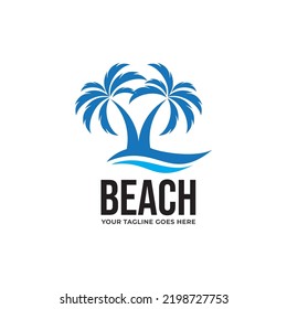 Beach Logo icon vector template.