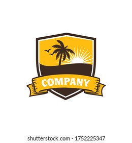 beach logo , sea logo vector