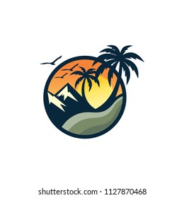 beach logo template