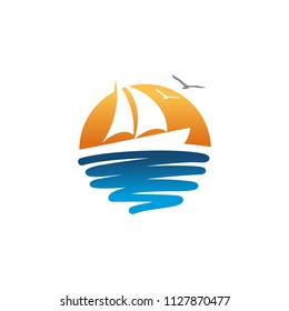 beach logo template