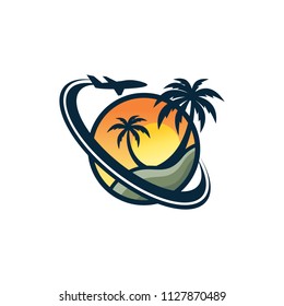 beach logo template