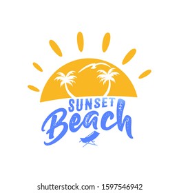Beach Logo Template Design Vector