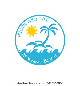 Beach Logo Template Design Vector