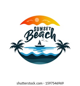 Beach Logo Template Design Vector