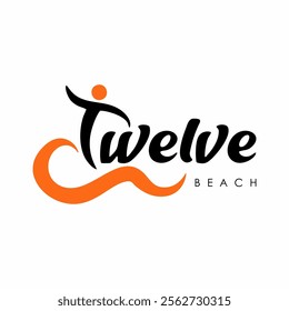 Beach Logo Template, With twelve names, and typography