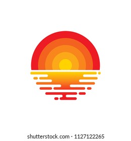 beach logo vector