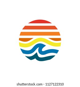 beach logo vector