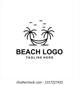 beach logo vector