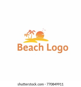 Beach Logo Vector