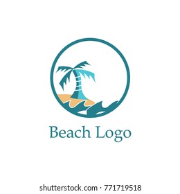 Beach Logo Vector