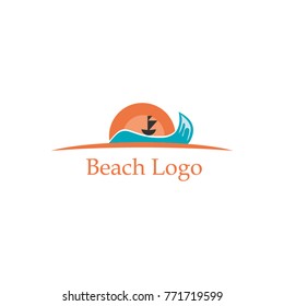 Beach Logo Vector