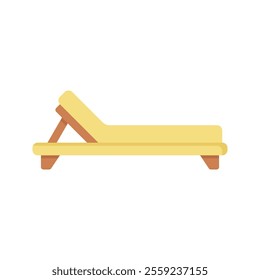 Beach Lounge Chair Icon Illustration Perfect for travel, vacation, and island themed projects.