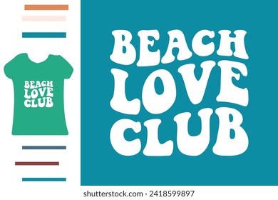 Beach love club t shirt design