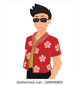 Design-Illustration zum Beach Man