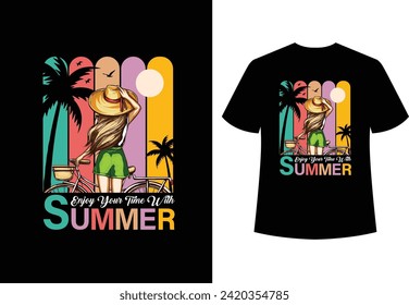 Beach Miami Florida t shirt design, Summer T-Shirt Design, summer typography t-shirt design