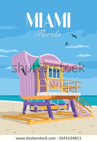 Beach of miami florida united state of america