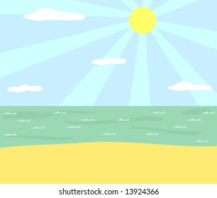 beach at morning
