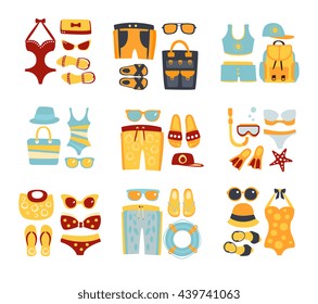 Beach Outfit Sets Of Clothing And Accessories