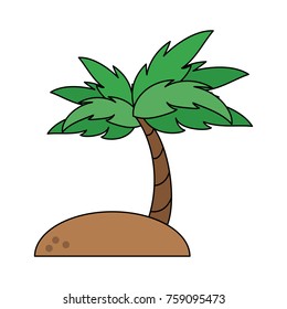 Beach and palm