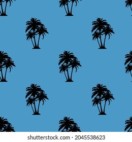 beach palm print. black palms for clothing or print. summer print