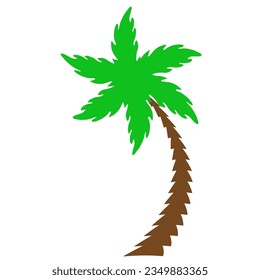 icono tropical de palmeras de playa